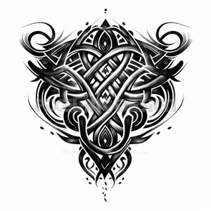Celtic Knots Tattoo Design - Download High Resolution Digital Art PNG Transparent Background | Printable SVG Tattoo Stencil