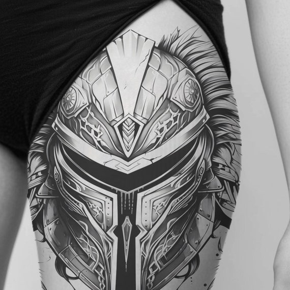 Sketch for the shoulder armor tattoo by TimHag on DeviantArt