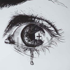 Crying Eye Tattoo Design - Download High Resolution Digital Art PNG ...