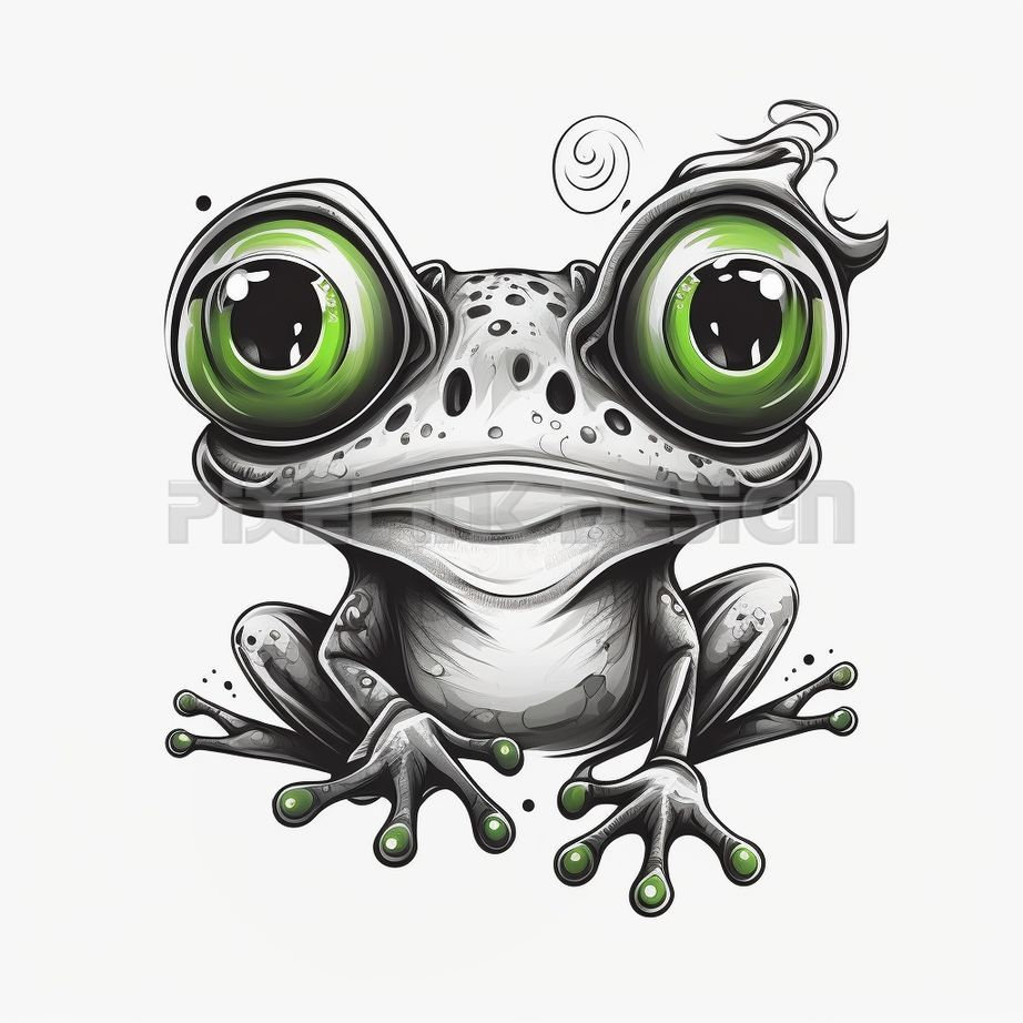 Frog Tattoo Design Download High Resolution Digital Art PNG Transparent ...