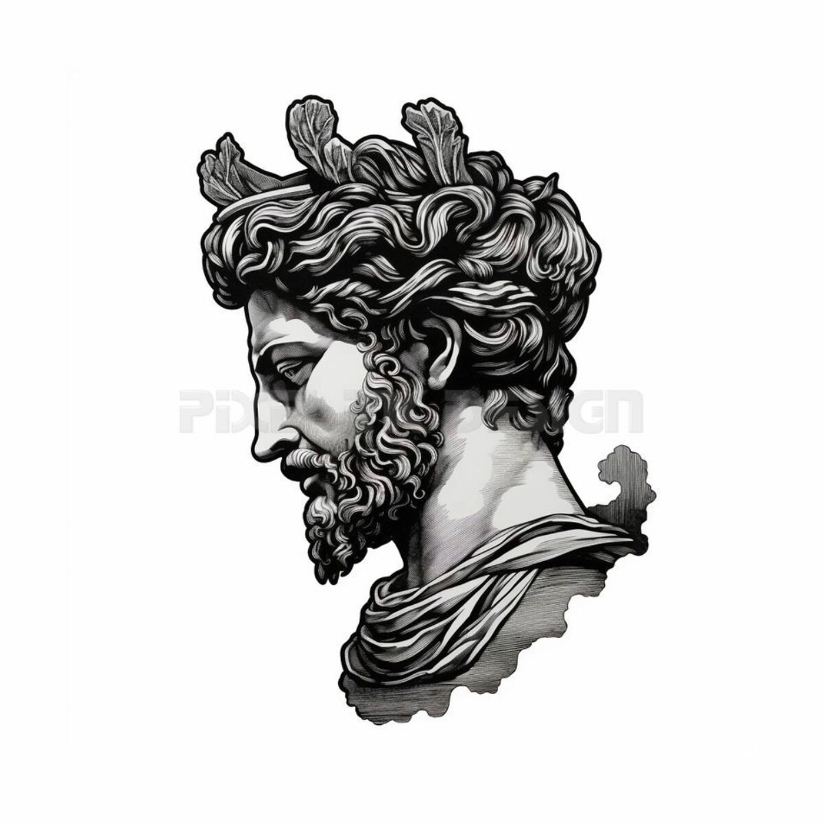 Greek Statues Of Gods Tattoos