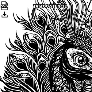Peacock Tattoo Design - Download High Resolution Digital Art PNG ...