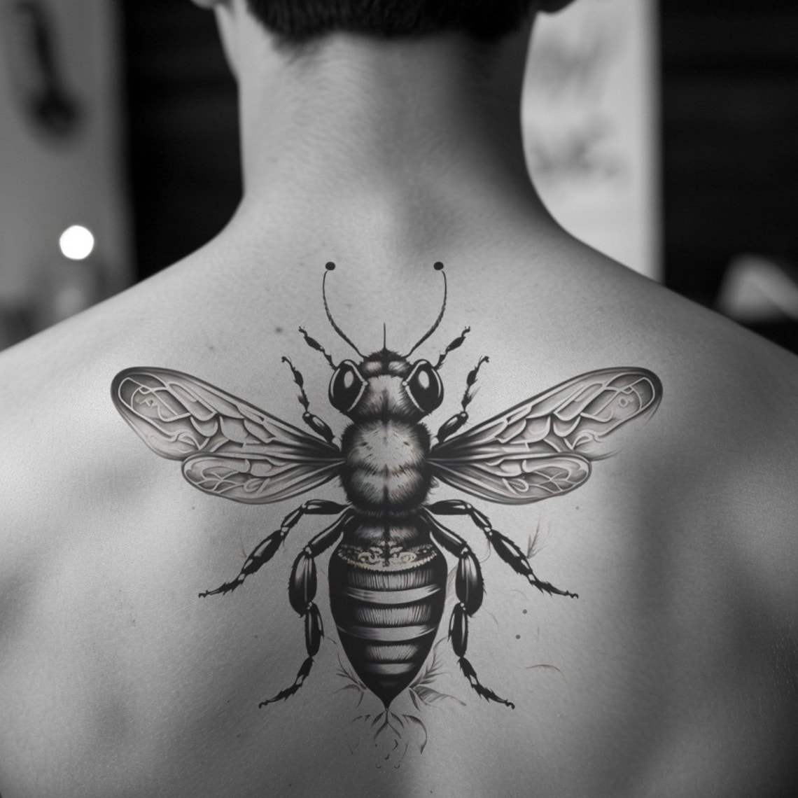 Bee Tattoo Design Download High Resolution Digital Art PNG Transparent ...