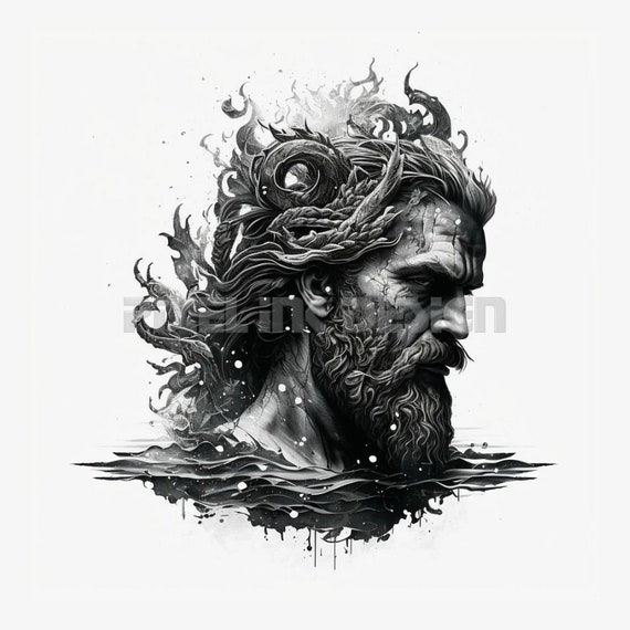 God of the sea tattoo - Bronctattooaus.com