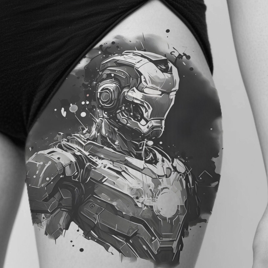 アイアンマンのタトゥーデザイン - 高解像度のデジタルアート PNG 透明背景をダウンロード | 印刷可能な SVG タトゥー ステンシル -  Etsy 日本, image size:1024x1024
