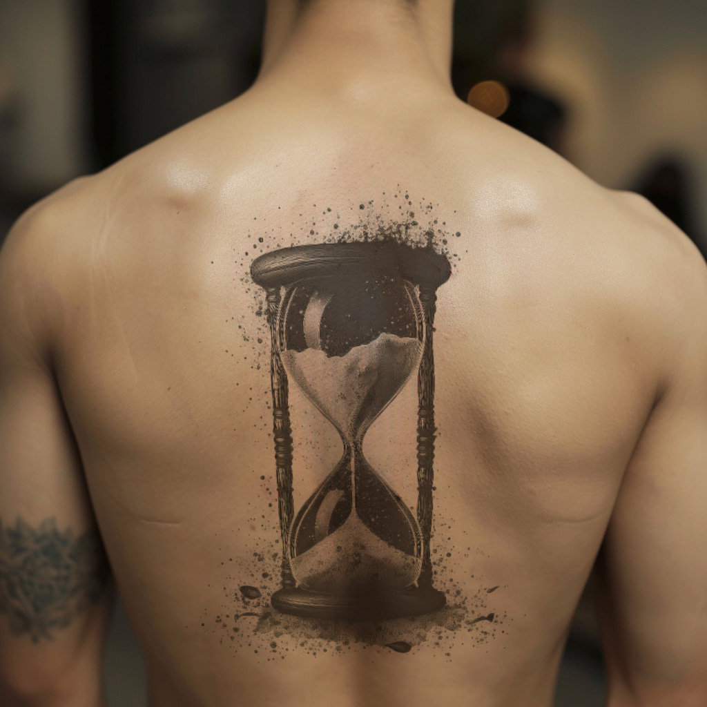 Diseno de tatuaje de reloj de arena Descargar arte digital de alta resolucion PNG fondo transparente plantilla de tatuaje SVG imprimible Etsy Mexico