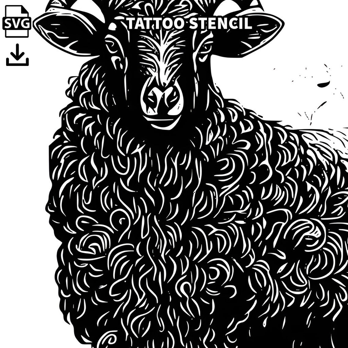 Black Sheep Tattoo Design Download High Resolution Digital Art PNG ...