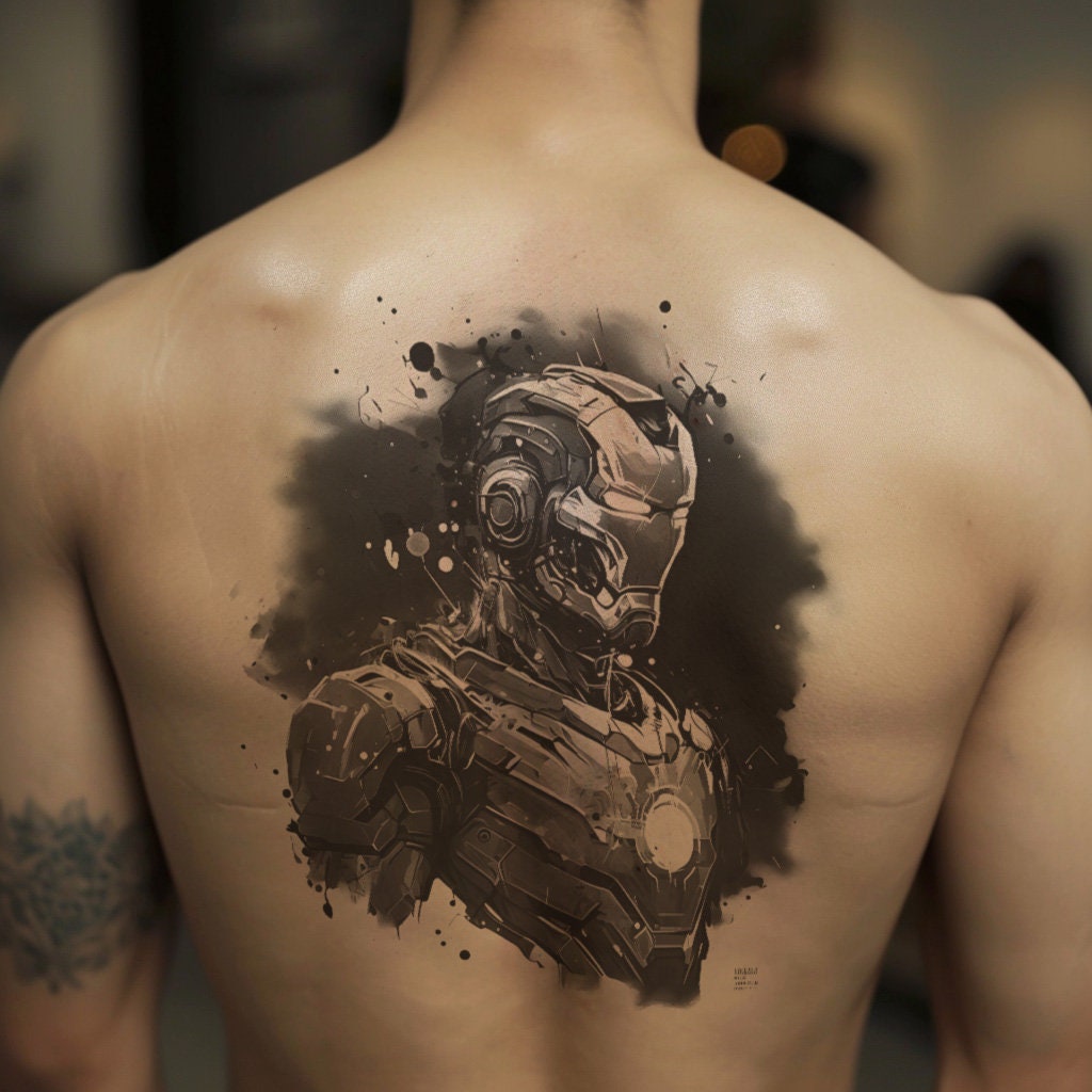 アイアンマンのタトゥーデザイン - 高解像度のデジタルアート PNG 透明背景をダウンロード | 印刷可能な SVG タトゥー ステンシル -  Etsy 日本, image size:1024x1024