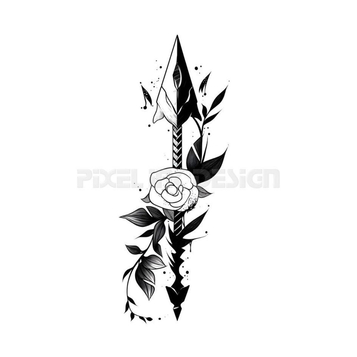 Arrow Tattoo Design Download High Resolution Digital Art PNG ...