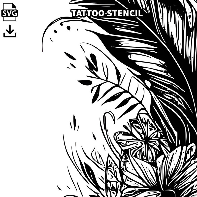 Feather Tattoo Design Download High Resolution Digital Art PNG ...