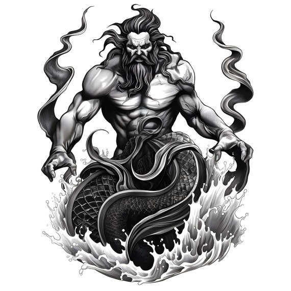 25 Poseidon Tattoo Designs for Men [2024 Inspiration Guide] | Greek tattoos,  Boat tattoo, Picture tattoos
