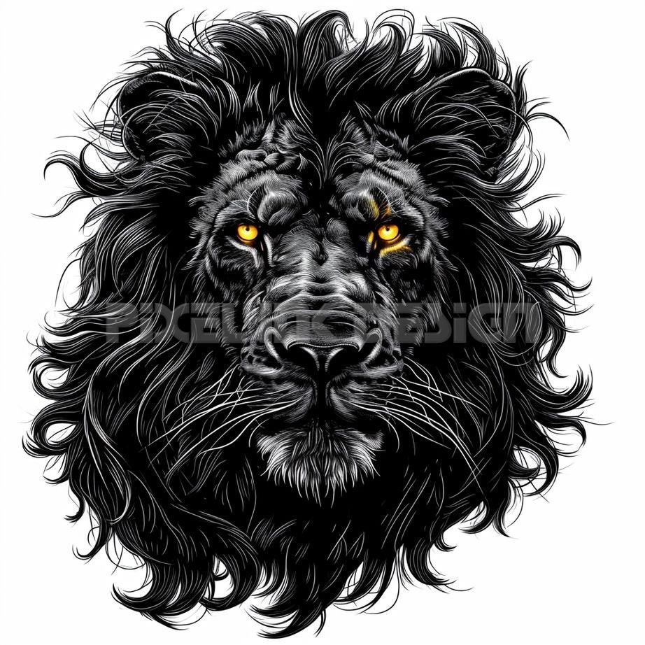 Lion Tattoo Design Download High Resolution Digital Art PNG Transparent ...