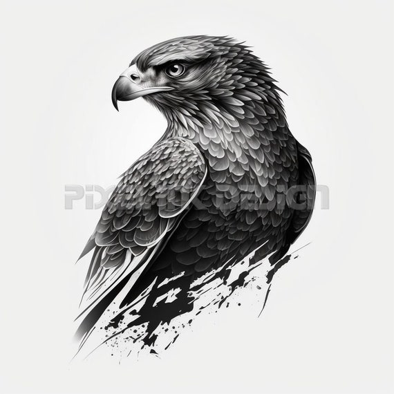 Flying Eagle Hawk Falcon Bird Tribal Stock Vector (Royalty Free) 242409040  | Shutterstock