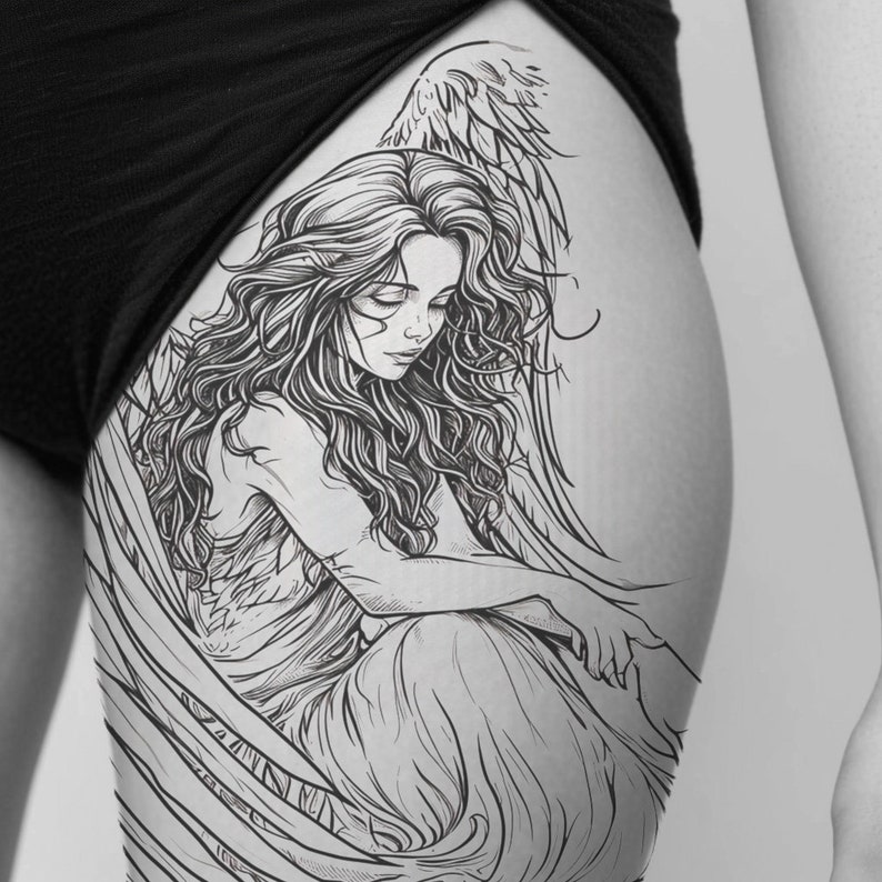 Angel Tattoo Tattoo Design Download High Resolution Digital Art PNG