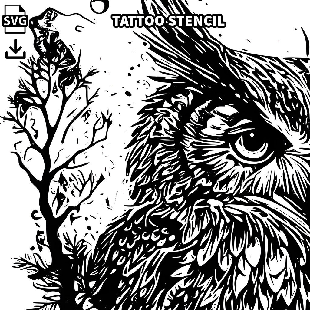 Owl Tattoo Design - Download High Resolution Digital Art PNG ...