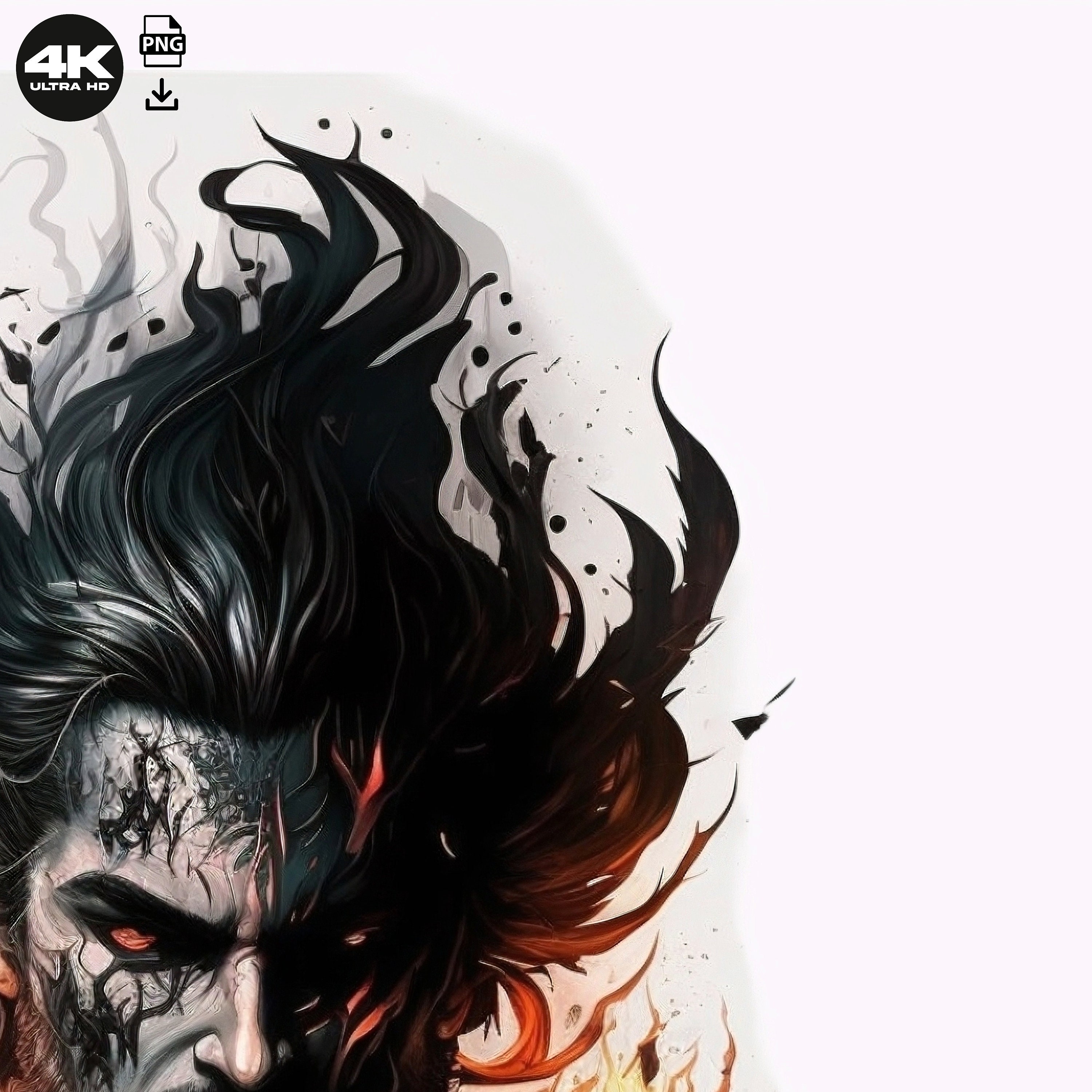 Hades Tattoo Design White Background PNG File Download 