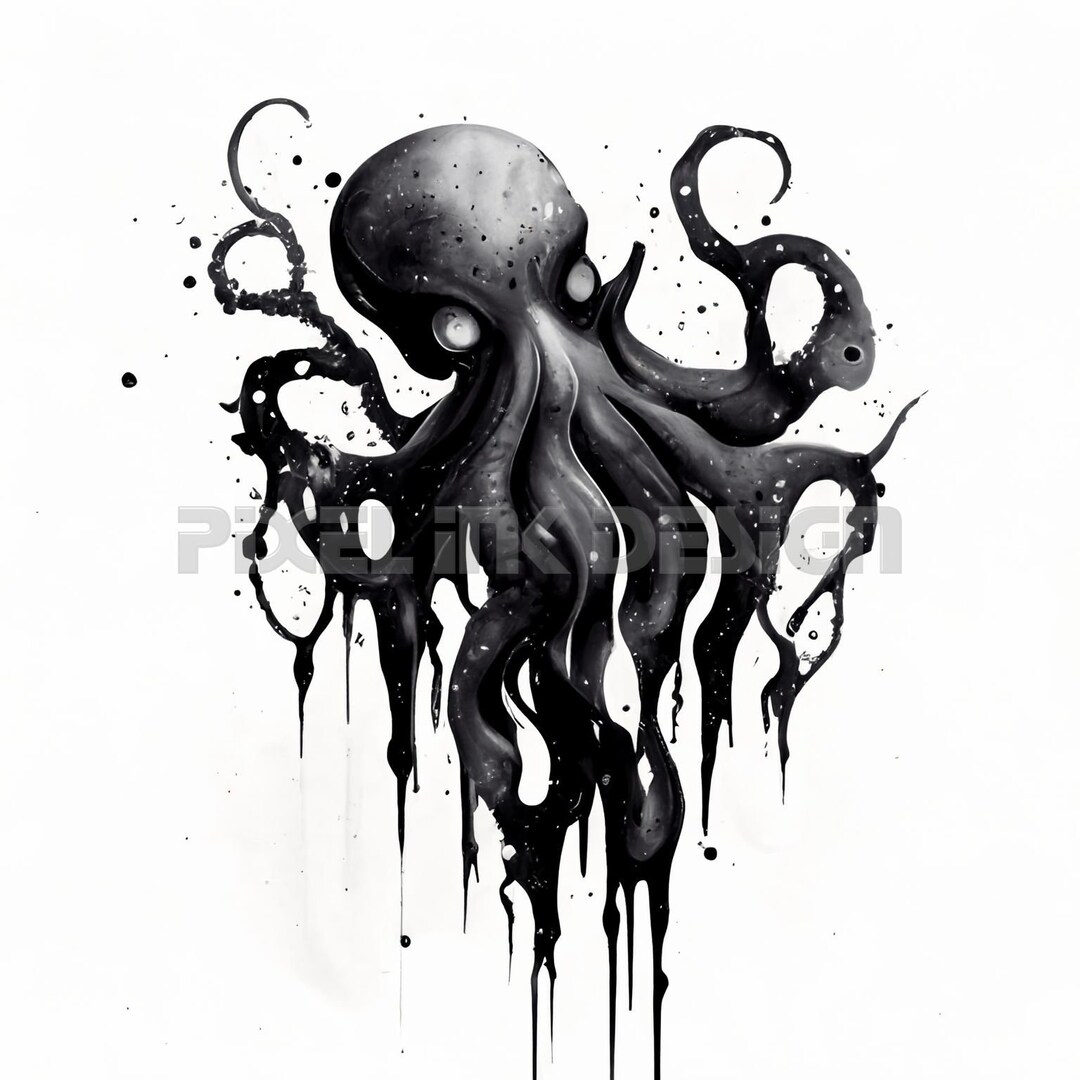 Octopus Tattoo Design - Download High Resolution Digital Art PNG ...