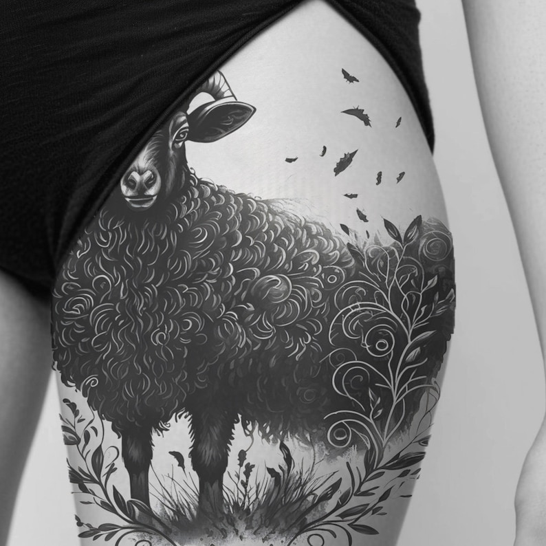 Black Sheep Tattoo Design Download High Resolution Digital Art PNG ...