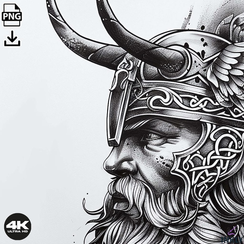 Odin Tattoo Design - Download High Resolution Digital Art PNG ...