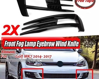 Front Grille Fog Light Grille for VW Golf 7 GTI GTD R Line MK7
