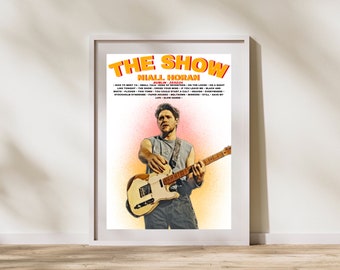 Niall Horan 'The Show' Inspired Dublin N3 Setlist Poster