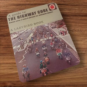 Highway Code Mouse mat, Esso, Castrol, Gulf, Lambretta, Vespa, Scooter, Gift, Office