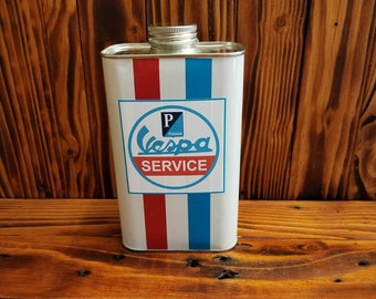 Vintage style Quart oil Can/Tin Lambretta Vespa Castrol