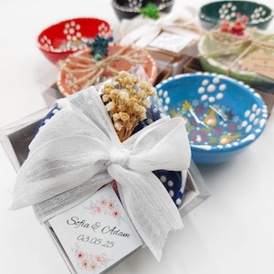 50 PCS WEDDING BOWLS Colorful Patterned Bowl Gifts, Baby Gifts, Ceramic Wedding Gifts, Colorful Bowl Gifts, Guest Wedding Bowl Gifts,Wedding