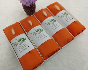 Orange Pashmina Shawl - Wedding Favors for Guests in Bulk, Shawls for Wedding, Wedding Shawl Scarves, Wedding Scarf, Bridesmaid Shawl,Shawl