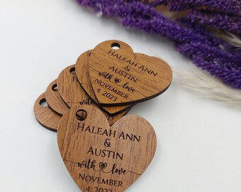 Wooden hearts, Wooden tags, Wedding hearts, Wedding gift, Wedding gift tags, Rustic wedding gift, Wedding tags, Special gift, Special tags