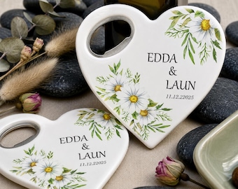 Bulk Wedding FavorsPersonalized Heart-Shaped Bottle Opener,, Bridal Shower Bottle Opener Favor