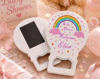 Baby Shower Gift – Magnetic Bottle Opener – Personalized Magnet – Custom Baby Shower Favors – Birthday Event