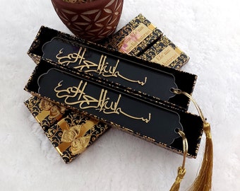 Benutzerdefinierte Islamische Lesezeichen | Koran Lesezeichen Geschenk | Yaseen Lesezeichen Favor | Islamisches Abschlussgeschenk | Ramadan Gunst | Gastgeschenke