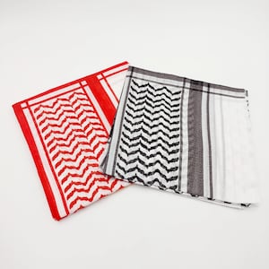 Palestine BANDANA, Palestine - Kufiyah, Kufiya, Headband, Scarf, Kuffiyeh - Shemagh Pattern, Flag, Yoke bandana, Keffiyeh, Tatreez