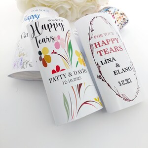 Personalized Wedding Handkerchief package, Stylish handkerchief wedding gifts, Wedding Ceremony package, Handkerchiefs for happy tears