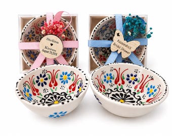 Bulk Wedding Favor Bowls, Rustic Candy Bowls, Bridal Shower Bowls,Bohemian Wedding Favors,Small Decorative Bowls for Guests,Baby Shower Bowl