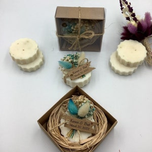 50 Stück Seifen, handgemachte Seifen Hochzeitsbevorzugungen für Gäste | Brautdusche Seife Gefälligkeiten | Personalisierte Seifengeschenke | Baby-Dusche-Seifenfavor