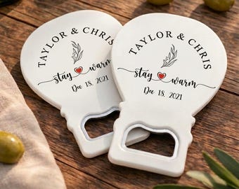 50 Wedding Favor Bottle Openers, Bulk Wedding Favors, Personalized Wedding Favors, Bridal Shower Favors