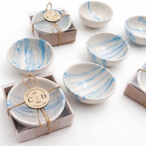 Blue Patterned Bulk Wedding Bowls for Guests, Baby Shower Favor Bowls, Bulk Bowls for Bridal Shower, Wedding Bowls, Turkey China, Blue Bowls