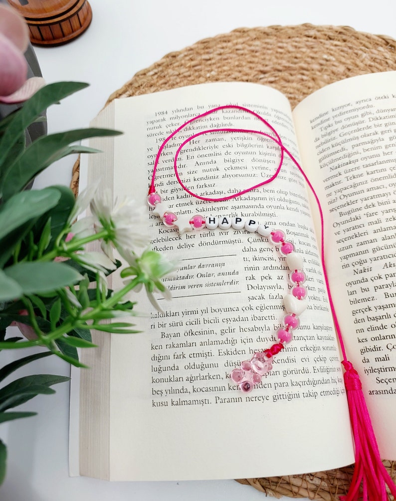 Custom Named Bookmark, String Bookmark, Handmade Bookmark, Personalized
