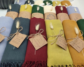 Bulk Handmade Pashmina Shawl, Wedding Favors for Guests in Bulk, Shawls for Wedding, Wedding Shawl Scarves, Wedding Scarf, Bridesmaid Shawl
