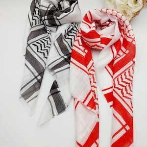 Palestine BANDANA, Palestine - Kufiyah, Kufiya, Headband, Scarf, Kuffiyeh - Shemagh Pattern, Flag, Yoke bandana, Keffiyeh, Tatreez