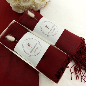 Burgundy pashmina,Colorful Pashmina Shawl, Personalized Shawl, Wedding Scarf, Bridesmaid Shawl, , Shawls for Wedding, Wedding Shawl Scarves,