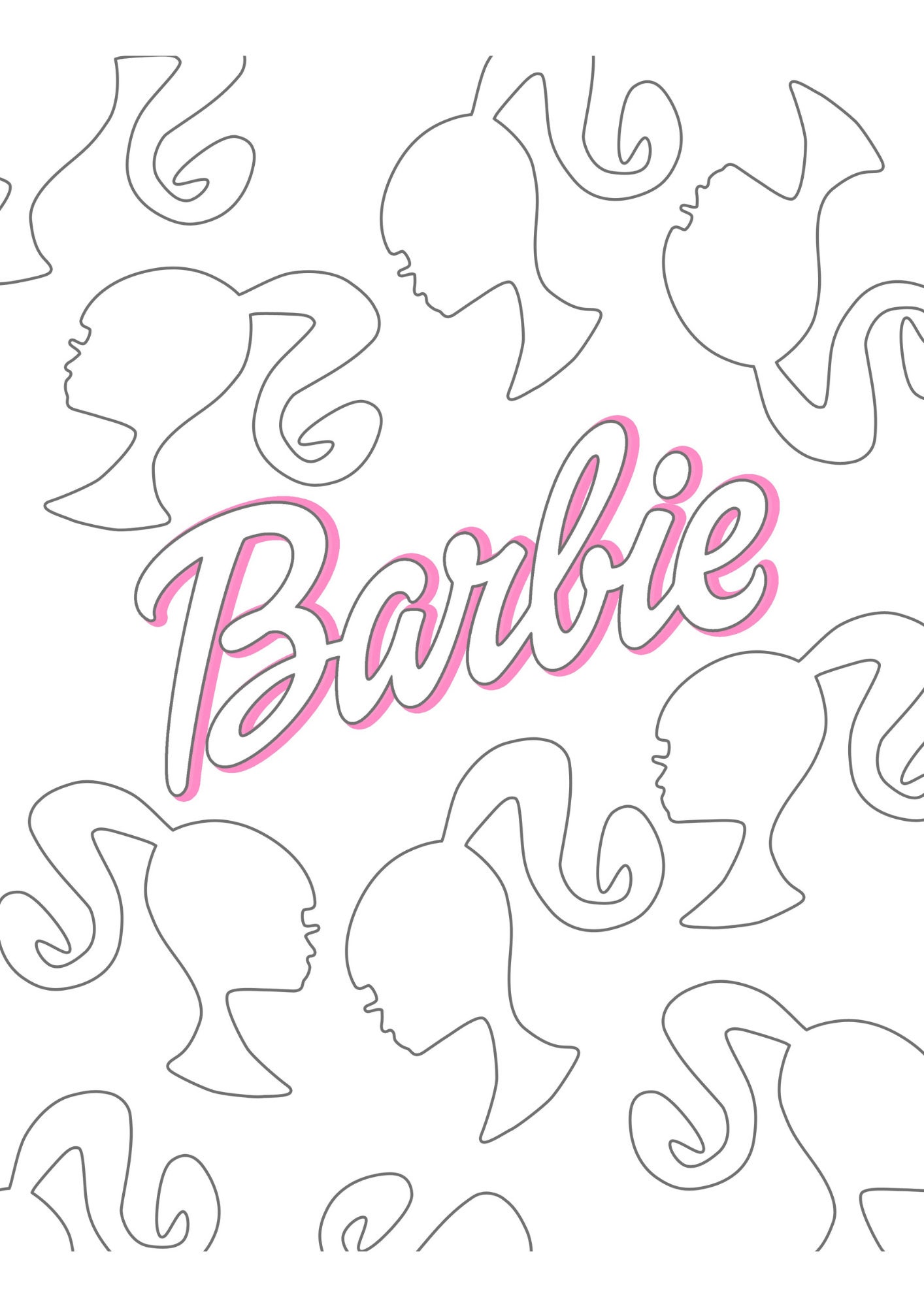 Barbie Coloring Book for Kids and Adults - Etsy