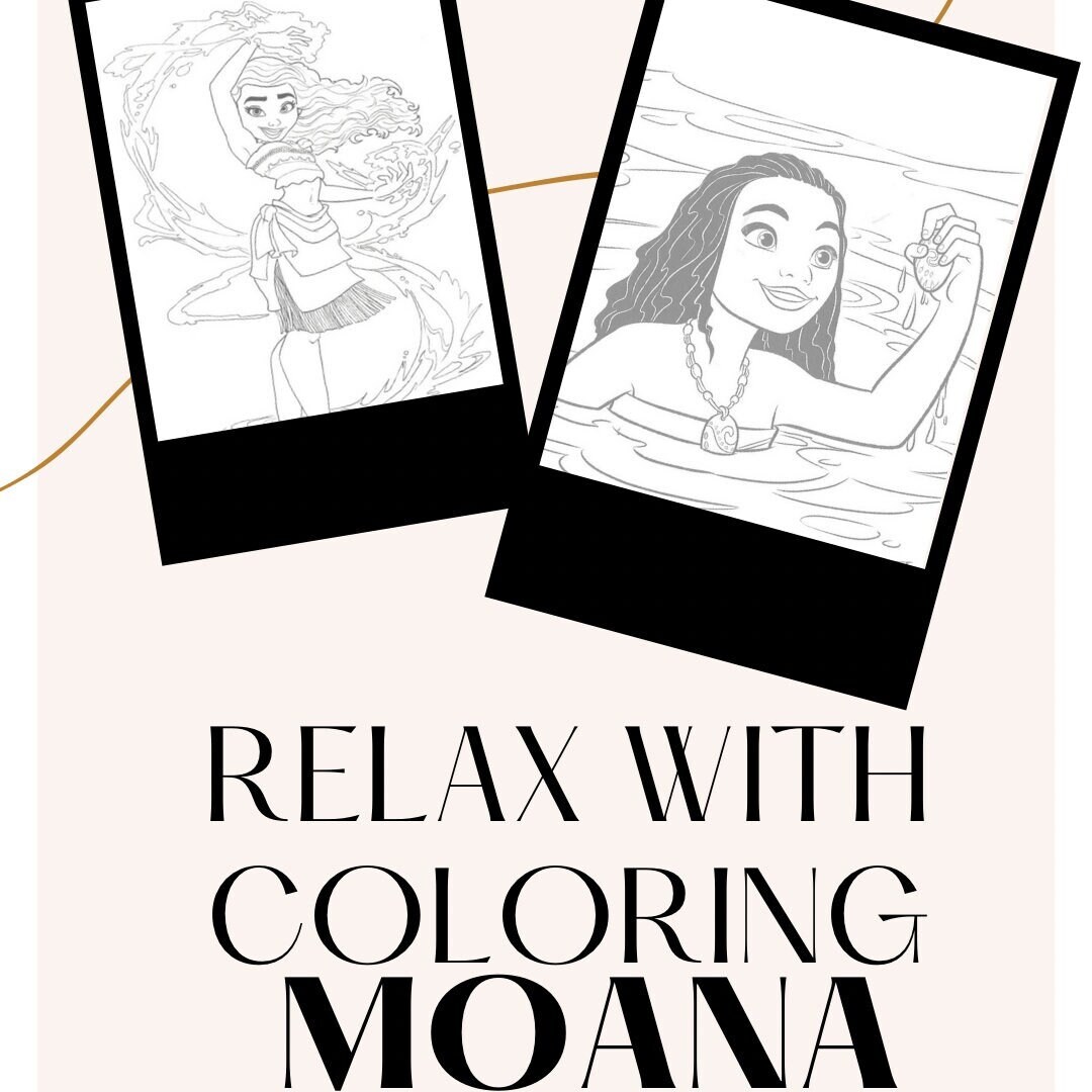 ★韓国発★ moana coloring line long ops 47 Moana Coloring Pages (Free PDFs) - Smooth Draw