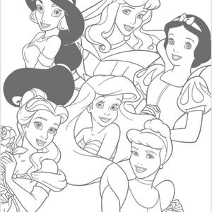 Disney princesses coloring book