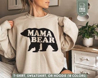 Mama Bear Sweatshirt, Mothers Day Hoodie, New Mama Crewneck, Mom Life Gift, Cute Mama Bear Shirt, Baby Shower Sweater, Pregnancy Reveal Top