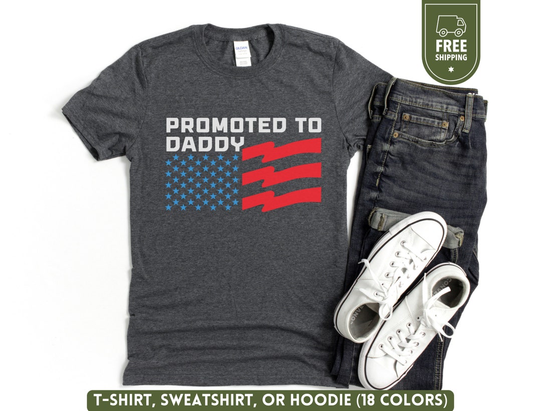 Promoted to Daddy Shirt for New Dad Est. 2017