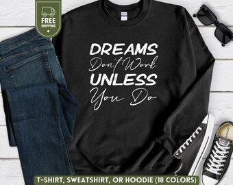 Motivate Hoodie, Inspiration Crewneck, Boss Sweatshirt, Entrepreneur Sweater, Dreams Shirt, Business Mama, Teacher Gift, Work Hustle Unisex