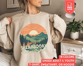 Shenandoah National Park Sweatshirt, Nature Lover Hoodie, Hiking Camping Sweater, Matching Family Virginia Gift, Kids Outdoors Shirt, Unisex